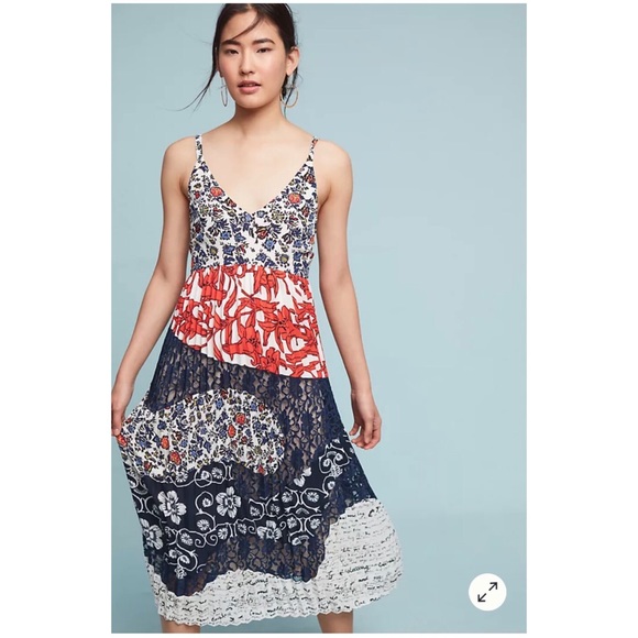 ANTHROPOLOGIE Isa Midi Dress - Picture 2 of 8